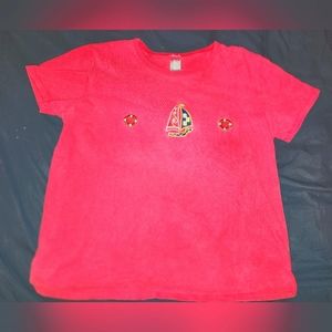 P.G.B. L red short-sleeve T-shirt